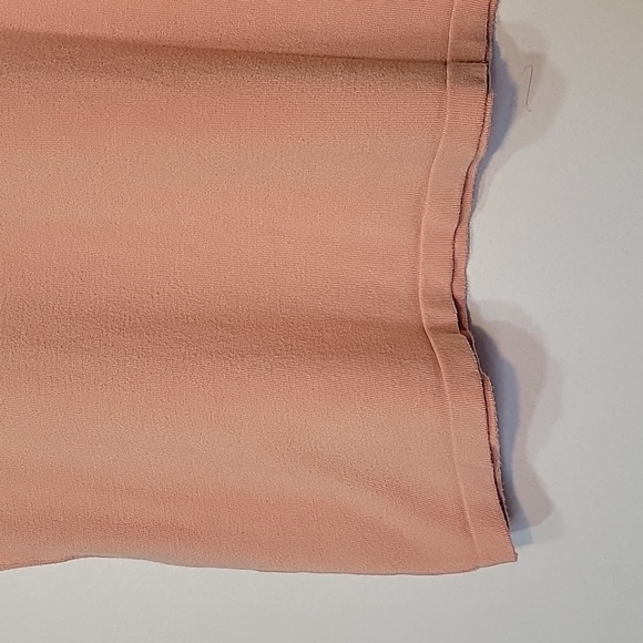 Pink Karl Lagerfeld knit t-shirt with white stitching detail on neckline. Small - Picture 5 of 8